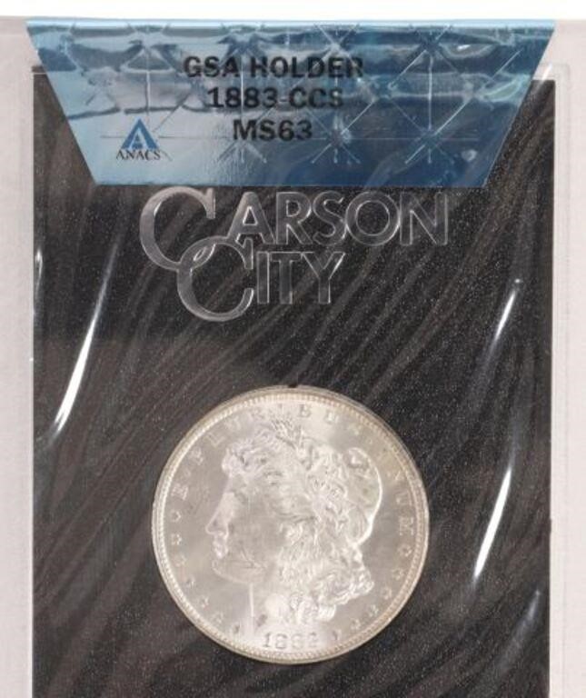 Appraisal: U S GSA Carson City Uncirculated Silver Dollar graded by