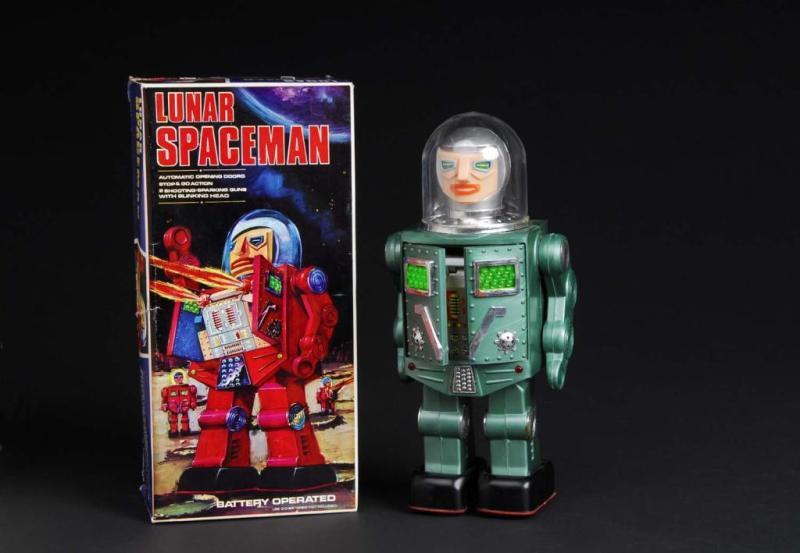 Appraisal: Plastic Lunar Spaceman Description Japanese Made in Hong Kong Working