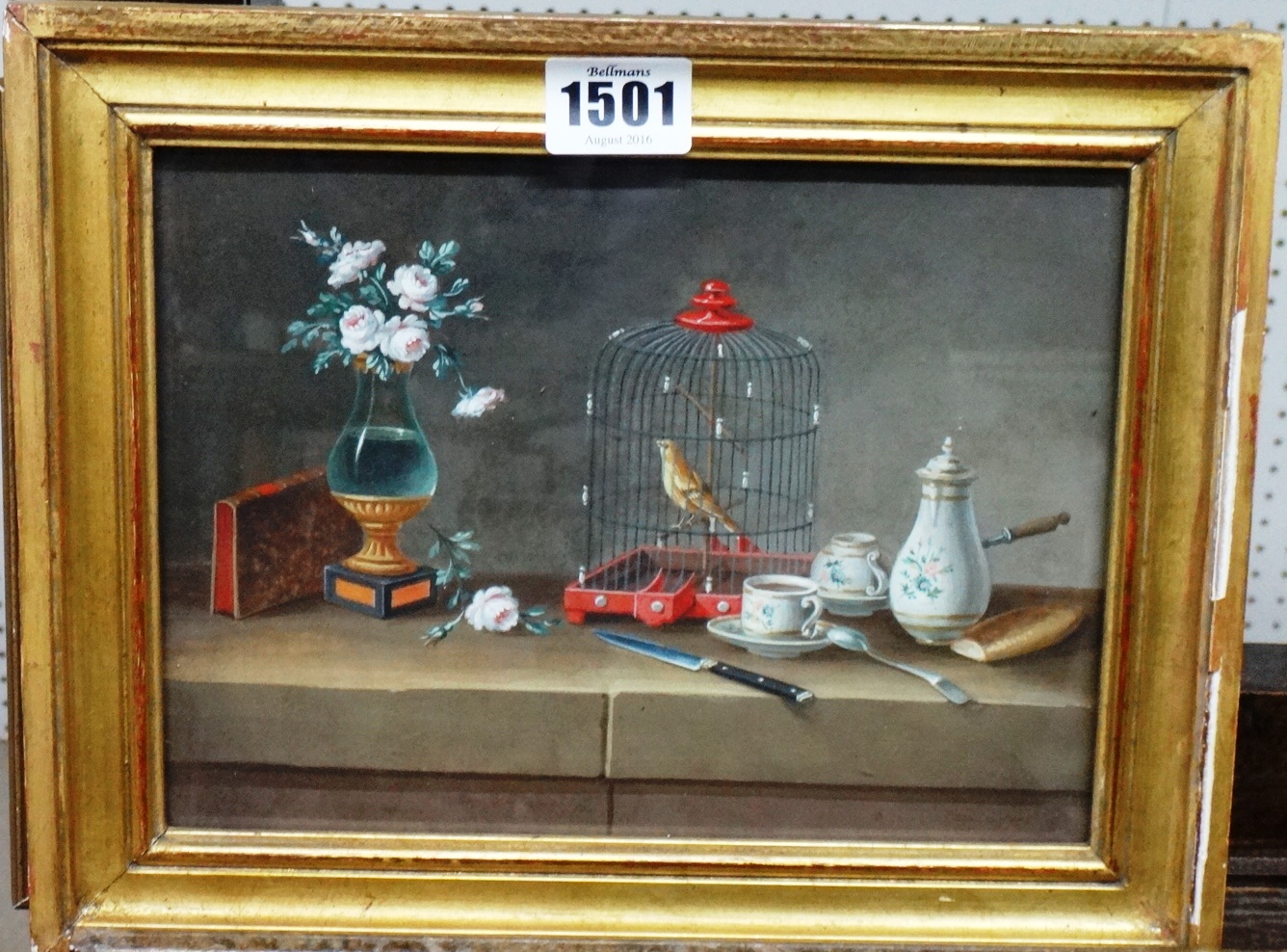 Appraisal: Attributed to Johann Rudolf Feyerabend called Lelong - Still life