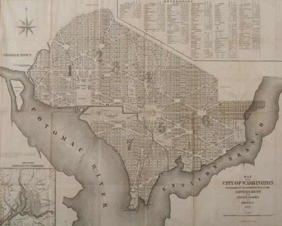 Appraisal: MAP OF THE CITY OF WASHINGTON by C Bohn Washington