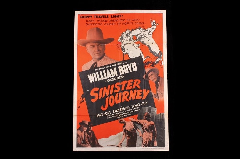 Appraisal: Sinister Journey A William Boyd Movie Poster For your consideration