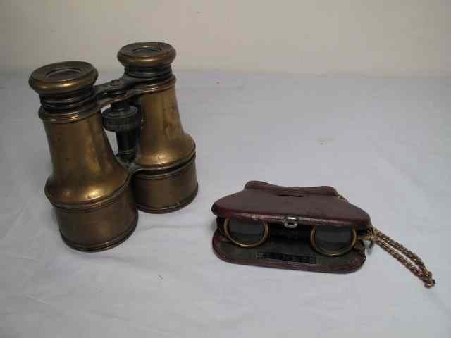 Appraisal: Antique lot of opera glasses binoculars Includes ''La Mignonne'' folding