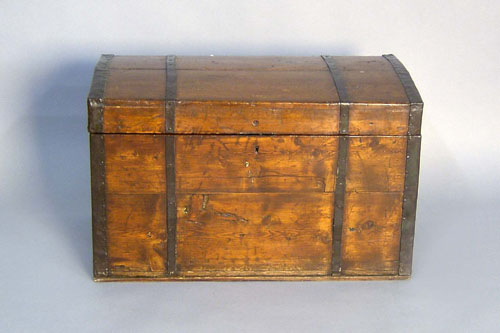 Appraisal: Red painted chest th c h w together with an