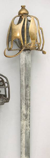 Appraisal: A Pattern brass hilted Highland regiment NCO broadsword Straight inch