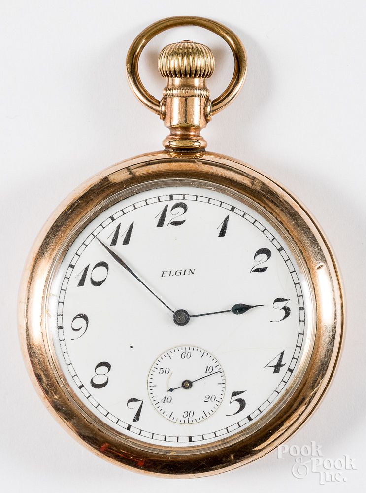 Appraisal: Elgin gold filled pocket watch Elgin gold filled pocket watch