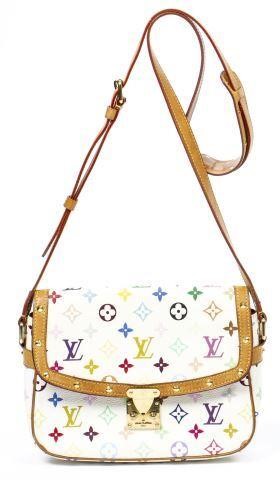 Appraisal: Louis Vuitton Sologne crossbody bag in white multicolore monogram canvas