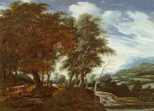 Appraisal: RUYSDAEL JACOB SALOMONSZ VAN Haarlem Forest landscape Oil on panel