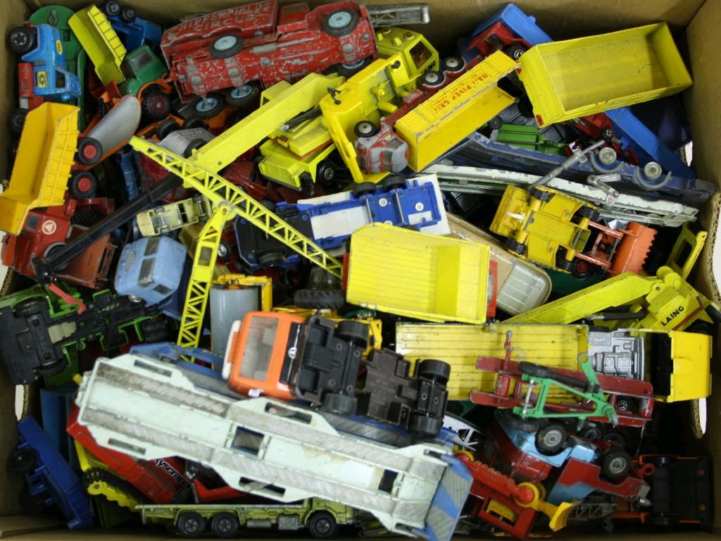 Appraisal: Quantity of diecast vehicles to include truck and cranes