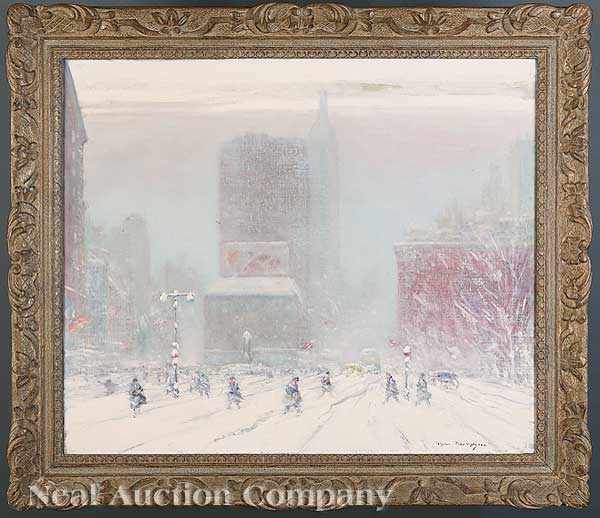 Appraisal: Johann Berthelsen American New York - Fifth Avenue Looking North