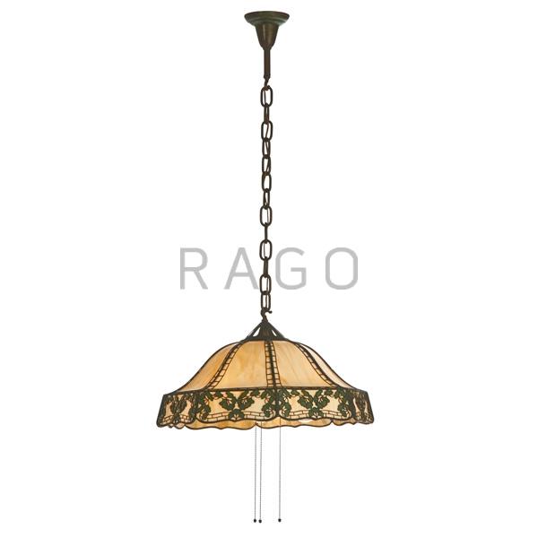 Appraisal: HANDEL Ginkgo chandelier Condition Report A few splits to metal