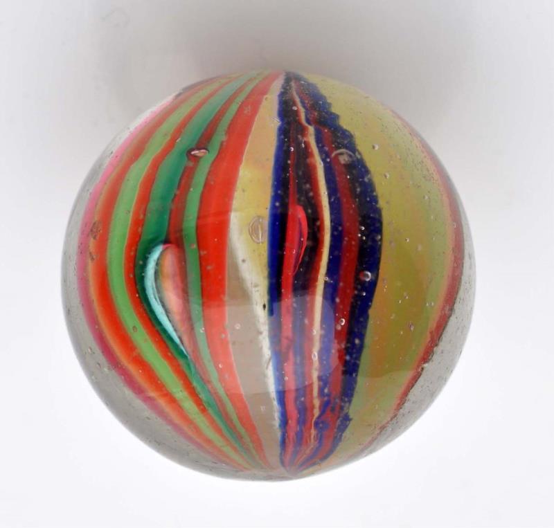 Appraisal: Two Stage Four Ribbon Swirl Marble Unusual form of ribbon