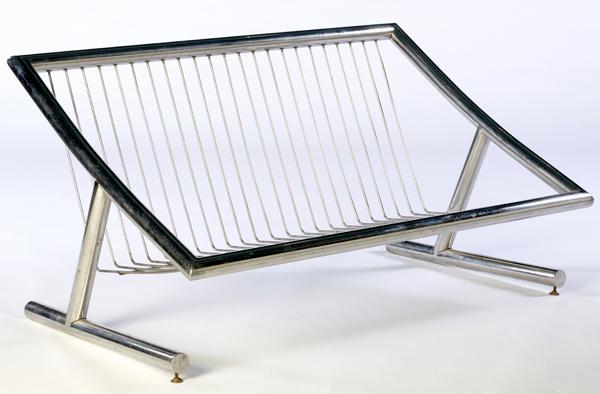 Appraisal: MODERN Tubular steel settee x x