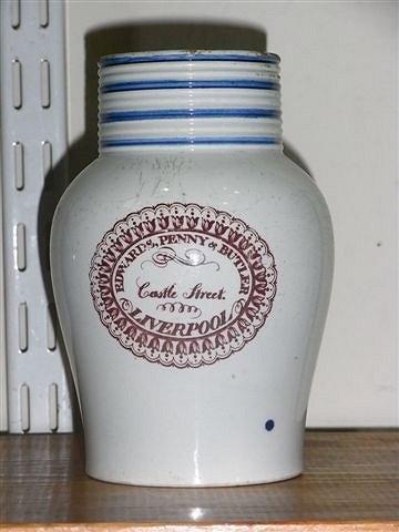 Appraisal: A TH CENTURY CREAMWARE JUG marked 'Edwards Penny Butler of