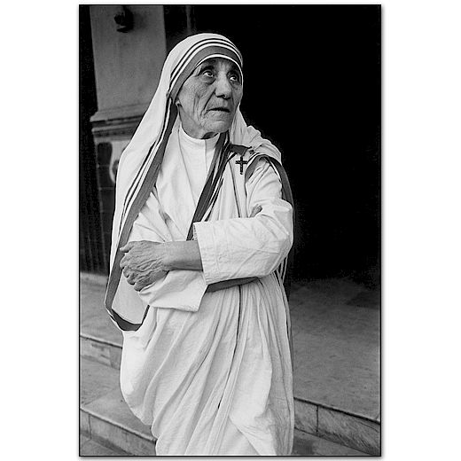 Appraisal: Mary Ellen Mark Photograph Signed Dated Mother Teresa Calcutta Vintage