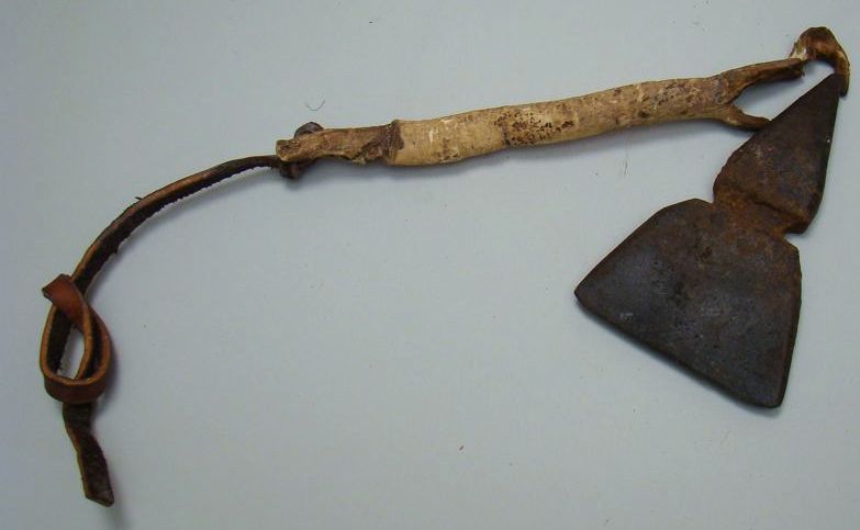 Appraisal: EARLY COLONIAL AXE HEAD Late th Early th CenturyFound in