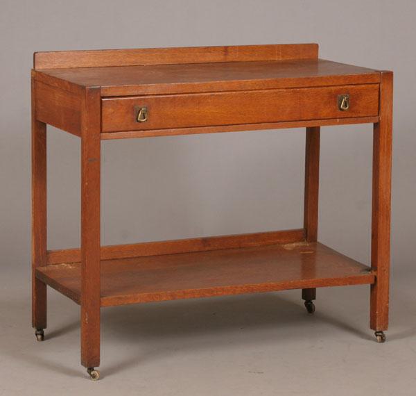 Appraisal: Stickley Brothers Bros Arts and Crafts single-drawer server Evidence of