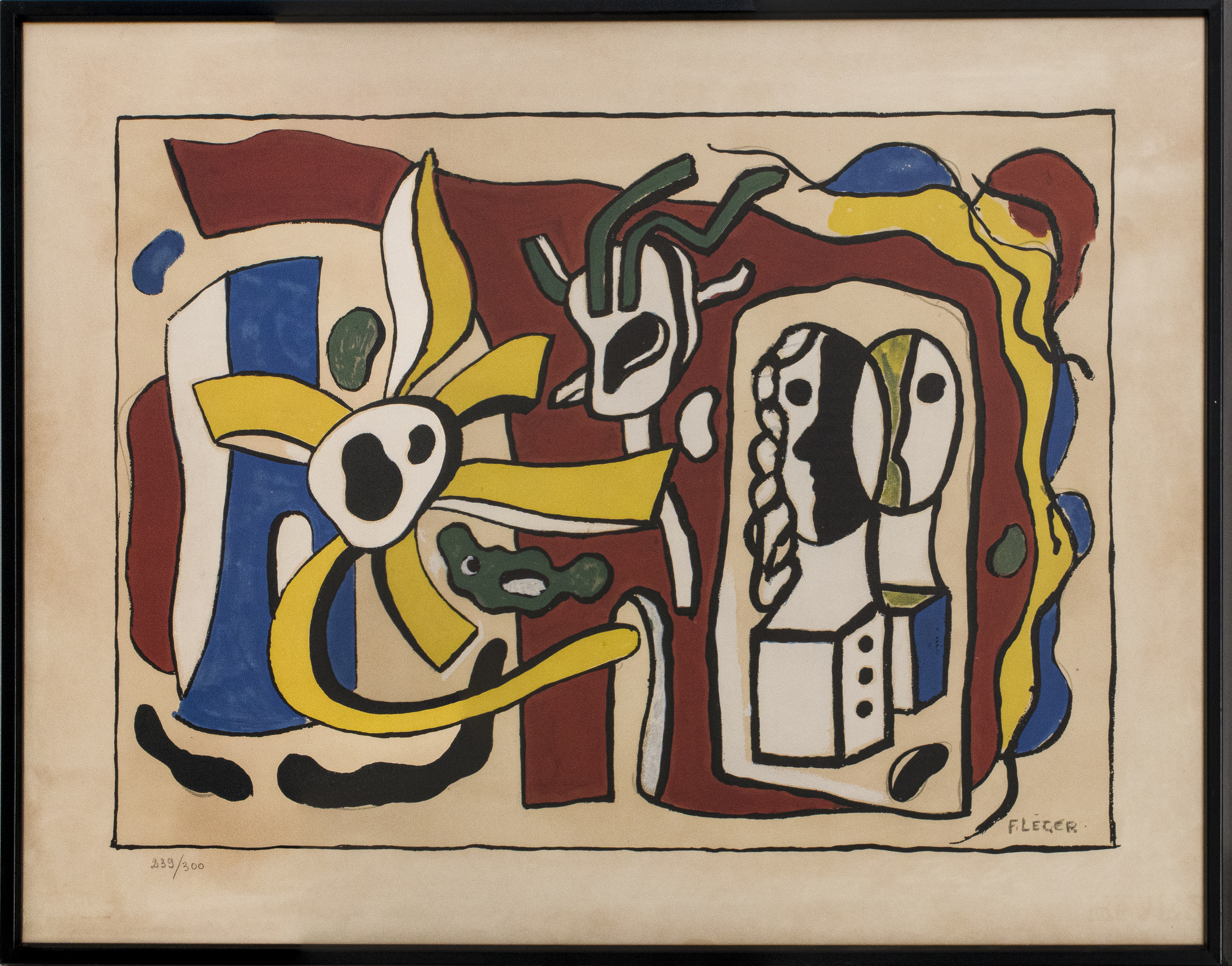 Appraisal: FERNAND LEGER NATURE MORTE AUX DEUX POUPEES LITH Fernand Leger