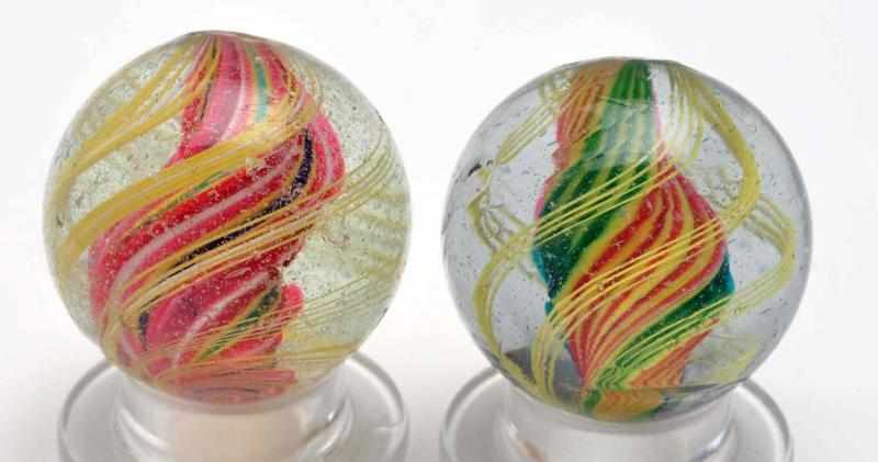 Appraisal: Lot of Solid Core Swirl Marbles Description Includes one complex