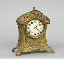 Appraisal: Art Nouveau Mantel Clock ca early th Century Decorative clock