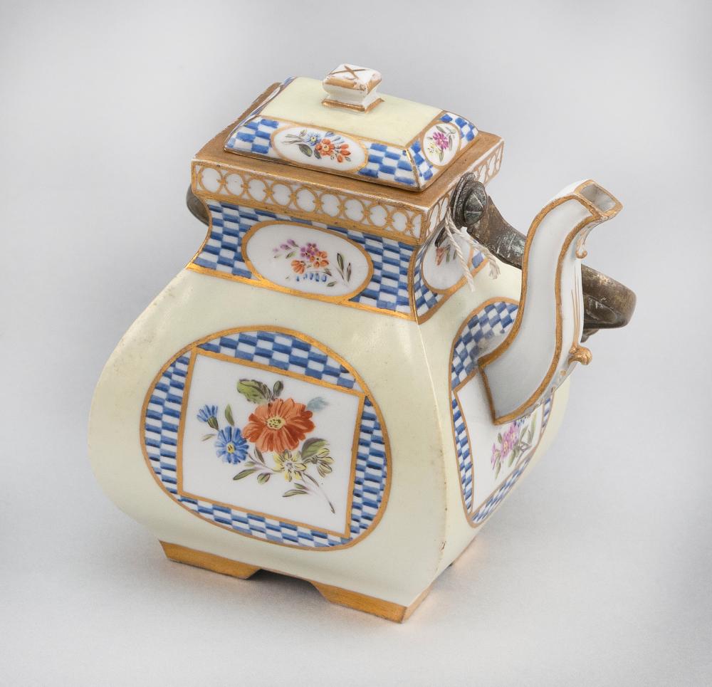 Appraisal: MEISSEN MARCOLINI PERIOD PORCELAIN TEAPOT GERMANY CIRCA - HEIGHT TO