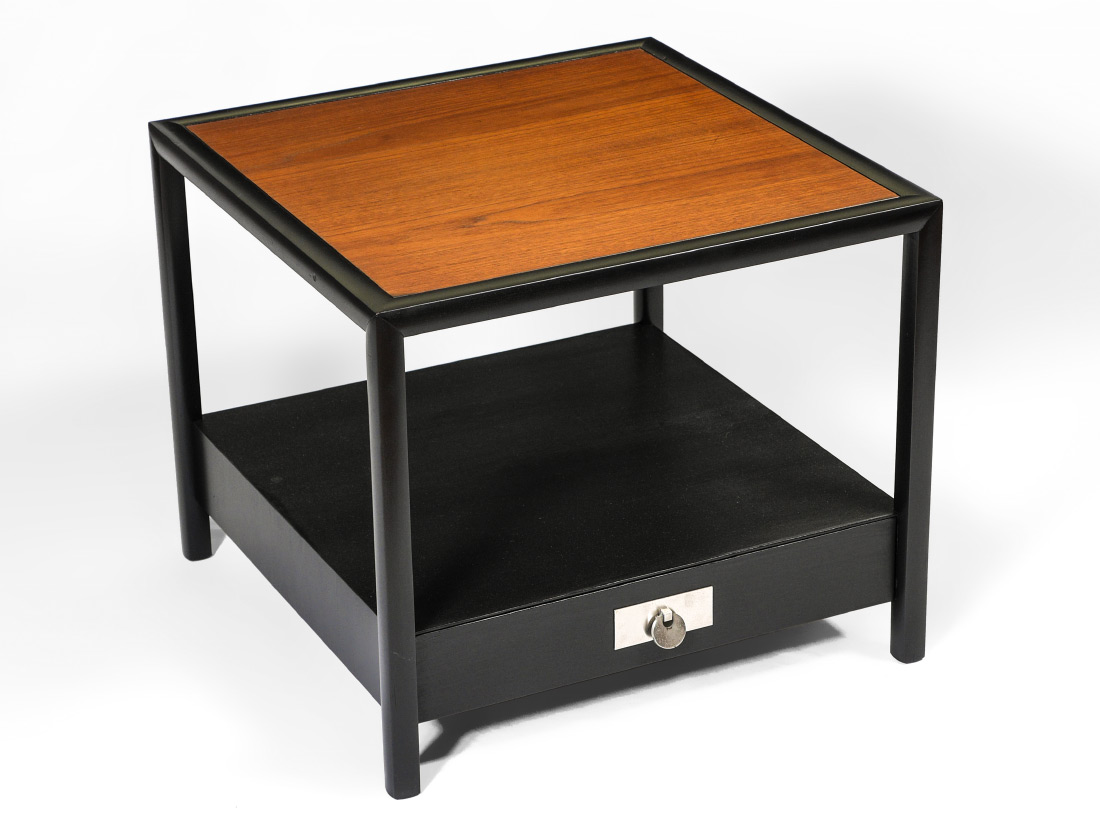 Appraisal: MICHAEL TAYLOR FOR BAKER NEW WORLD SIDE TABLE Teak top