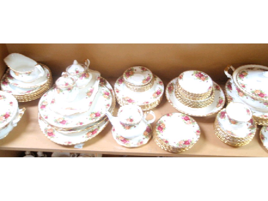 Appraisal: An extensive Royal Albert Old Country Roses tea coffee and