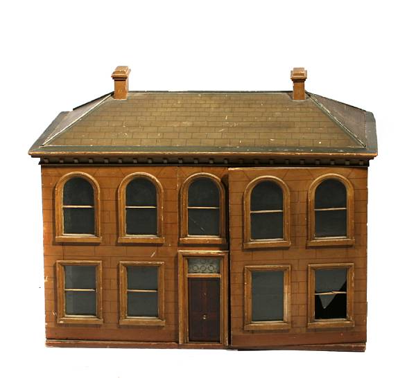 Appraisal: A paint decorated dollhouse in the Georgian taste height in