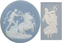 Appraisal: A Lot Of Two Framed Wedgwood Plaques A lot of