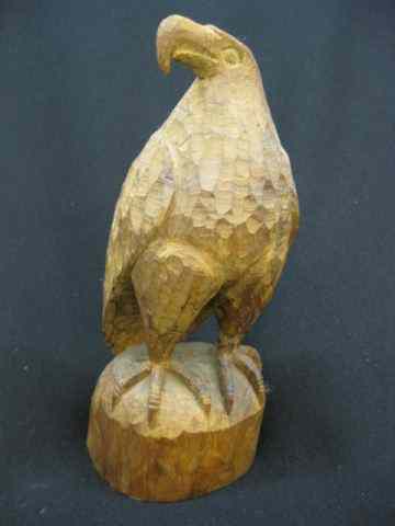 Appraisal: Henry Winter Carved Wooden Eagle '' signed