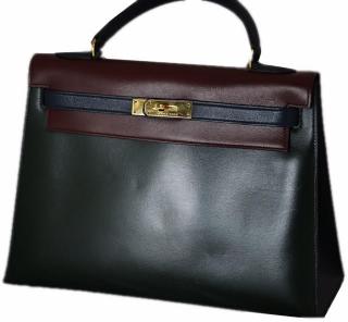 Appraisal: Hermes Tri Color Kelly Bag Hangbag Very Fine Leather Good