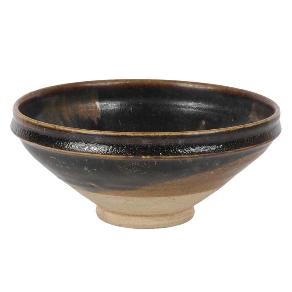 Appraisal: CHINESE JIAN YAO HENAN WARE BROWN BLACK GLAZE RUSSET SPLASH