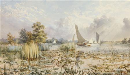 Appraisal: STEPHEN JOHN BATCHELDER - ''WROXHAM BROAD' Signed also inscribed on