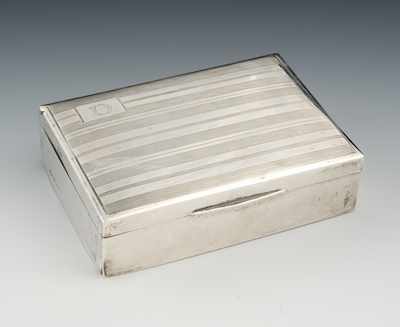 Appraisal: A Sterling Silver Humidor Box by William Hutton Sons Birmingham