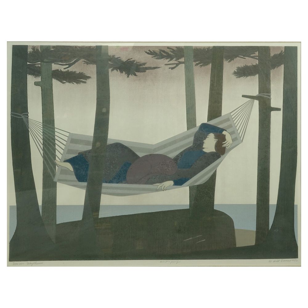 Appraisal: Will Barnet Color Lithograph Will Barnet American - Color lithograph