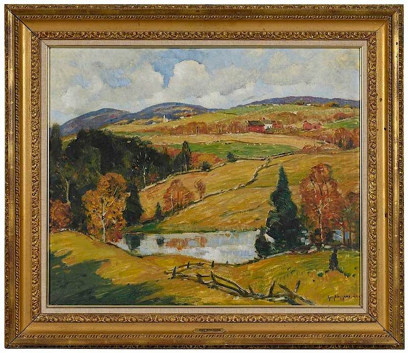 Appraisal: Guy Carleton Wiggins New York Connecticut Florida - Connecticut Hills