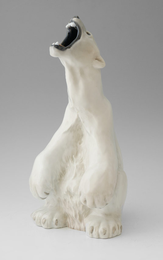 Appraisal: ROYAL COPENHAGEN PORCELAIN ROARING POLAR BEAR FIGURE Figure of a