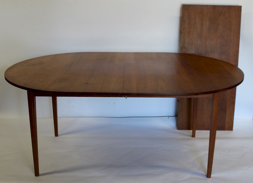 Appraisal: THOMAS MOSER Signed Dining Table and Leaf Nice lines on