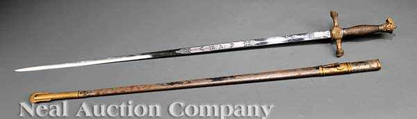 Appraisal: A U S Military Academy Cadet Sword c etched on