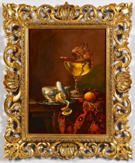 Appraisal: F V Knapp Oil on board Still Life F V