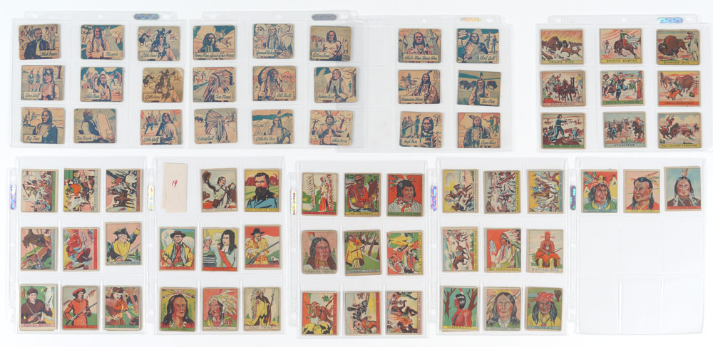 Appraisal: R MORE WESTERN GUM TRADING CARDS cards total from sets