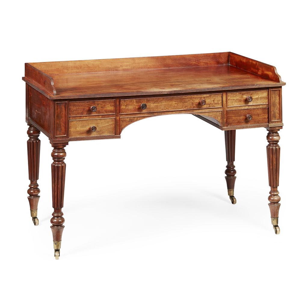 Appraisal: REGENCY MAHOGANY WRITING TABLE IN THE MANNER OF GILLOWS EARLY