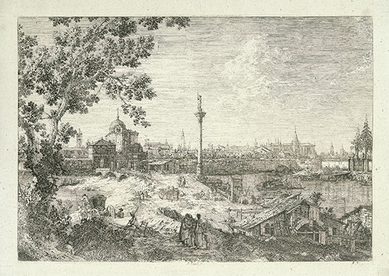 Appraisal: ANTONIO DA CANAL IL CANALETTO Imaginary View of Padua Etching