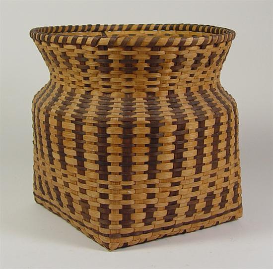 Appraisal: Cherokee Indian Splint Oak Basket Mid to late th Century