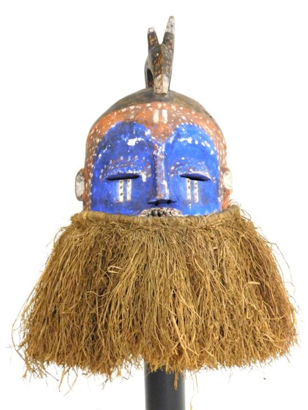 Appraisal: TRIBAL Suku Helmet Mask Democratic Republic of Congo late th