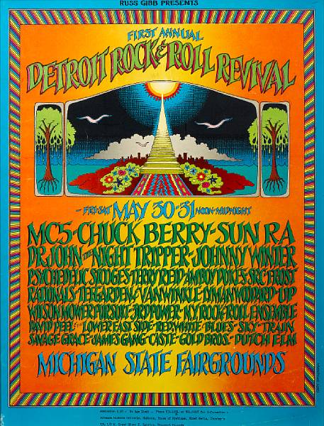 Appraisal: Gary Grimshaw a poster - First Annual Detroit Rock amp