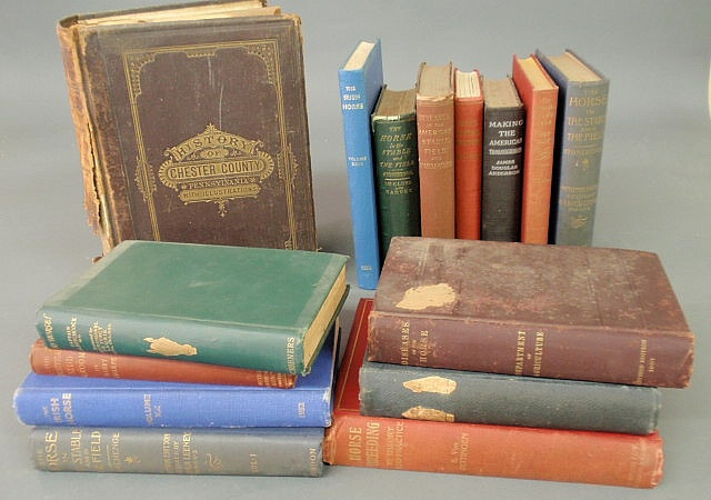 Appraisal: Box lot of books- History of Chester County PA equine