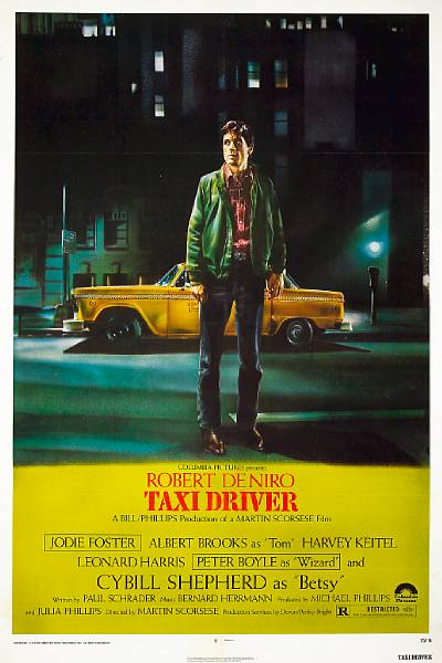 Appraisal: Taxi Driver Columbia one-sheet condition A- linen-backed x in