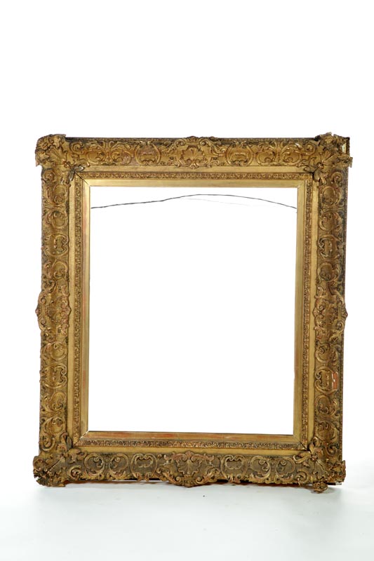 Appraisal: FRAME American or European late th century pine Ornate gilt