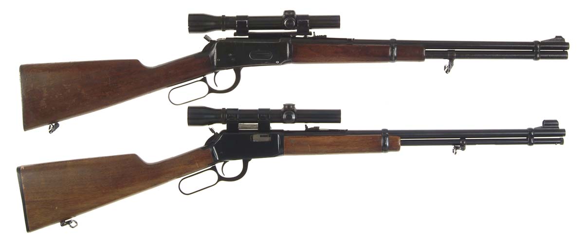 Appraisal: LOT OF TWO WINCHESTER LEVER ACTION CARBINES Model Cal -