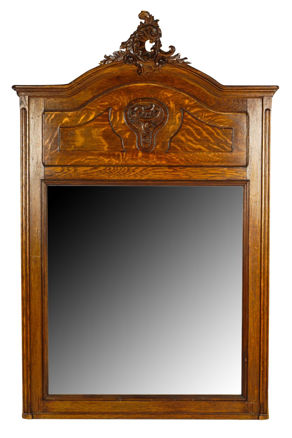 Appraisal: CARVED WALL MIRRORoak x Condition